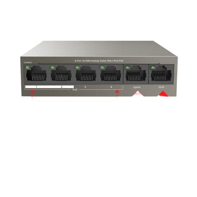 PoE Switch Gigabit Ethernet Switch 5/6/9/10ports 100Mbps/1000Mbps Network POE Switch For IP Camera/Wireless AP/CCTV Camera