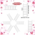 thumbnail image 2 of 40 piezas de escaleras de madera en miniatura blancas, mini escaleras de madera, muebles de escalera de madera, escalera de jardín, decoración para manualidades de bricolaje, micro decoraciones de, 2 of 8