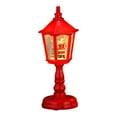 thumbnail image 1 of Figura decorativa de farol navideño para habitación, regalo, ambiente romántico, lámpara de noche Rojo, 1 of 9