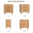 thumbnail image 4 of Eastvita Commode Moderne à Tiroirs Cannelés Commode en Bois avec Poignées/pieds en Métal pour Rangement et Organisation, 4 of 5