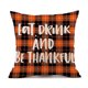 thumbnail image 2 of Fundas de almohada de Acción de Gracias, 4 fundas de almohada de otoño, funda de almohada rústica de lino con hojas de calabaza otoñal, cojín decorativo para sofá, sofá rústico, 2 of 5