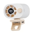 thumbnail image 4 of Ventilador portátil con clip, carga USB, rotación de 360 degree, ventilador de escritorio para refrigeración personal. Blanco, 4 of 9