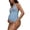 #01 Light Blue, variant on TGPMGRZ Women's Maternity One Piece Swimsuit Adjustable Straps V Neck Bathing Suit Swimwear #02 , Size L