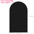 thumbnail image 7 of Coolmade 8ft Wedding Arch Cover Spandex Fitted Wedding Stand Cover for Ceremony Decoration Black, 7 of 7