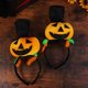 thumbnail image 2 of 2 pcs Halloween Three Dimensional Pumpkin Ball Design 2 pcs Hair Headdress for Party Decoration Black Hat Pumpkin Style, 2 of 4