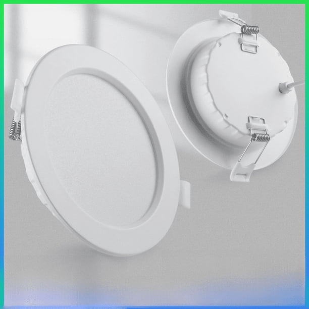 Lámpara empotrada LED ultradelgada con orificio antideslumbrante, lámpara principal para el hogar de 7 W, lámpara de techo redonda con orificio de hierro para sala de estar