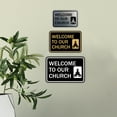 thumbnail image 3 of Classic Framed Welcome to Our Church Sign (Black) - Large, 3 of 5
