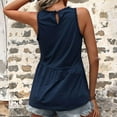 thumbnail image 7 of Mittory Women's Summer Sleeveless Peplum Babydoll Tops Casual Crew Neck Flowy Loose Fit Tunic Tank Shirts, 7 of 7
