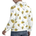 thumbnail image 6 of Salouo Bee Pattern Men's Fall Hoodie Sweatshirt,Sport Hoodie with Pockets for Men Pullover Casual Hooded Sweatshirt-X-Large, 6 of 7