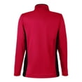 thumbnail image 5 of Harriton M786W Women's Flash Snag Protection Plus IL Colorblock Quarter-Zip Pullover-Red/ Black-XS, 5 of 6