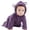 Purple, variant on Newborn Baby Winter Warm Bear Jumpsuit Snowsuit Fleece Hoodie Romper S-XL