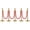 5-Pack | 4 Velvet Ropes, variant on Kojooin Gold Stanchion Post Queue,38 Inch Stanchion Posts Queue with 5 ft Red Velvet Rope,Ropes Safety Barriers Set,Crowd Control Barriers Queue Line Rope for Theater Party Museums
