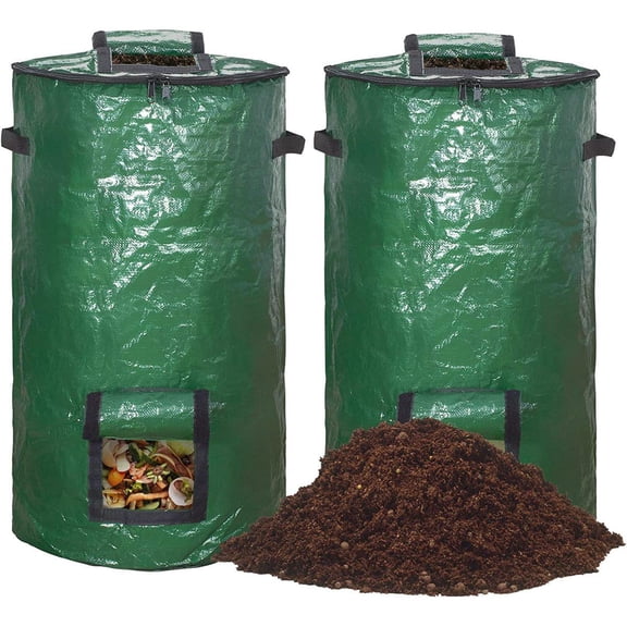2 Pieces Ultimate Organic Compost Bin Container for Gardening Planting Care