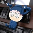 thumbnail image 1 of pstuiky Soporte para teléfono de coche con diseño de dibujos animados de Dioses de la Riqueza de China soporte de navegación personalizado con forma novedosa soporte de ventilación, 1 of 6