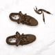 thumbnail image 4 of 2 pares de cordones planos para mujer, zapatillas de deporte, cordones de lona Chocolate 90cm/35.4, 4 of 4
