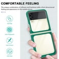 thumbnail image 6 of Case for Samsung Galaxy Z Flip 4 5G 2022, Slim Thin Soft TPU Bumper & Hard PC Transparent Back Shockproof Scratch Resistant Protective Phone Case for Samsung Galaxy Z Flip 4 5G 2022 (Green), 6 of 15