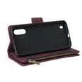 thumbnail image 3 of Case for Samsung Galaxy A01 Leather Magnetic Handbag Zipper Pocket Cover Wrist Strap, 3 of 5