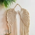 thumbnail image 5 of Angel Wings Wall Hanging Decor, Boho Handmade Macrame Woven Wall Hanging Bohemian Tapestry Exquisite Home Dream Net Art Bedroom Decorations, 5 of 7