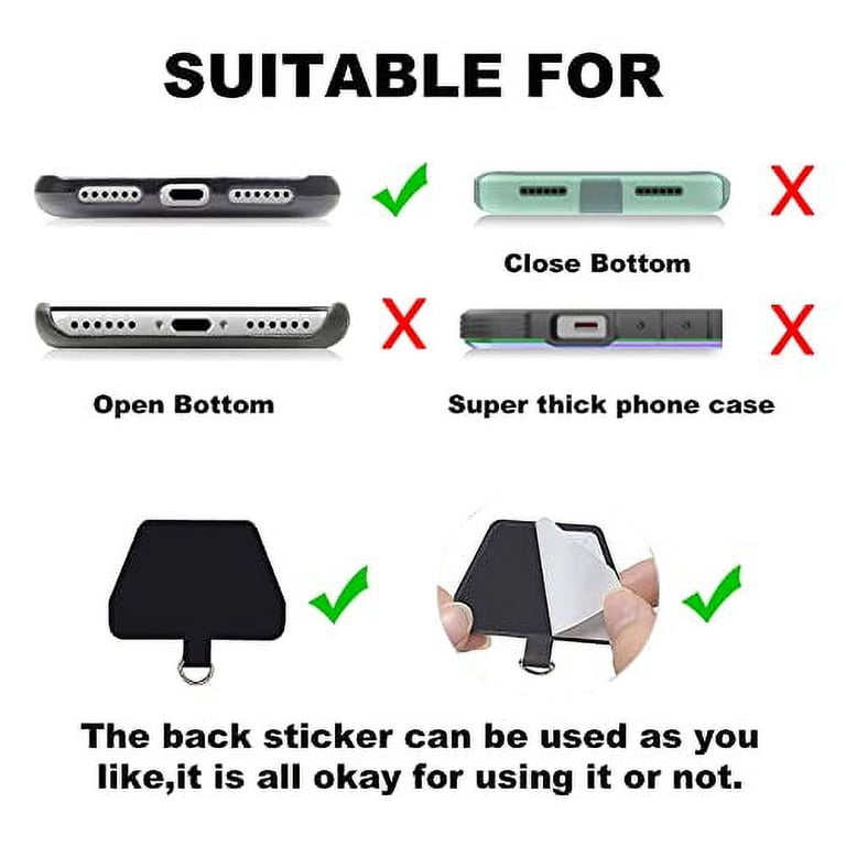 Metal Phone Anchor With Adhesive, Phone Tether Tab For