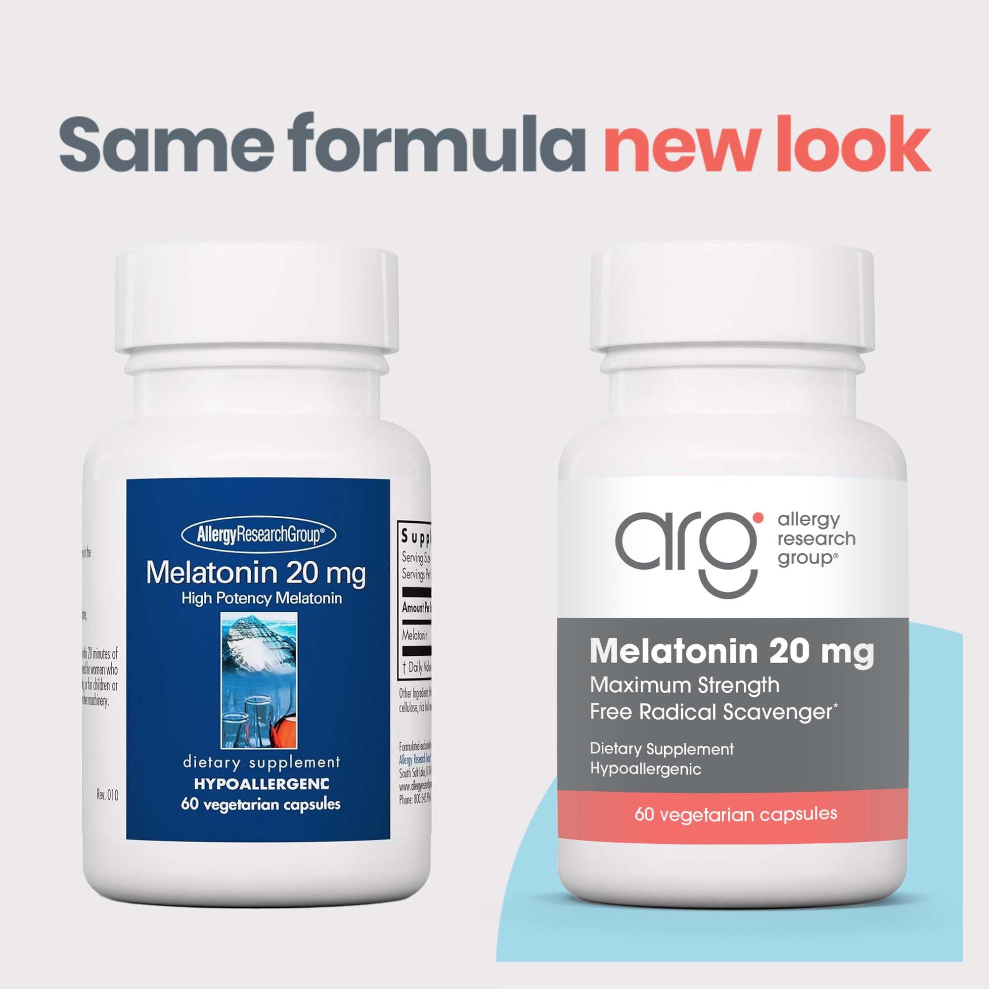 ARG Melatonin - Delivers 20 mg Melatonin - Maximum Strength - Supports Healthy Sleep Patterns & Optimized Absorption - 60 Servings - 60 Tablets