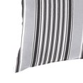 thumbnail image 2 of Jordan Manufacturing 14" x 20" Worth Black and Grey Stripe Rectangular Outdoor Lumbar Throw Pillow (2 Pack), 2 of 9