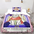 thumbnail image 2 of Cat Duvet Cover Sets Pet Animal Skull Bedding Sets Microfiber Bedding Set Single, 2 of 5