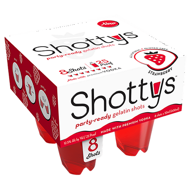 Shottys Strawberry Gelatin Shots 8pk Walmart Com Walmart Com