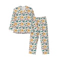 thumbnail image 1 of Fotbe Travel Elements Pijama de Hombre con Estampado de Manga Larga, Conjunto de 2 Piezas, Ropa de Dormir Suave y Cómoda con Bolsillos-Medium, 1 of 7