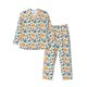 thumbnail image 1 of Fotbe Travel Elements Pijama de Hombre con Estampado de Manga Larga, Conjunto de 2 Piezas, Ropa de Dormir Suave y Cómoda con Bolsillos-XX-Large, 1 of 7