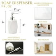 thumbnail image 3 of Evideco French Home Goods Diamond White Lotion Soap Dispenser Only Chic Mission 11 oz Commercial Soap & Lotion Dispensers, 3 of 6