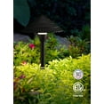 thumbnail image 2 of 4 Pack LED Landscape Lighting, 3W AC/DC 12V Low Voltage Pathway Lights, Bronze Aluminum Housing, 3000K Warm White, 2 of 4