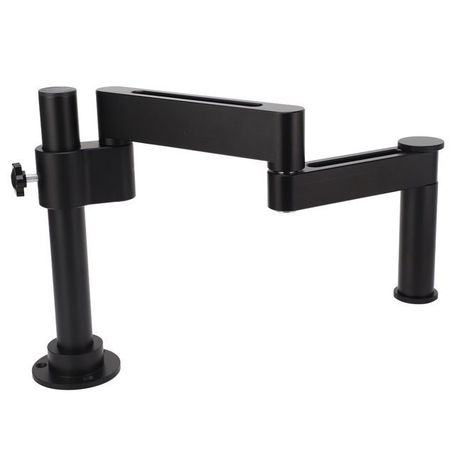 Brazo de microscopio giratorio universal, brazo de microscopio telescópico ajustable en ángulo, soporte de escritorio para cámara