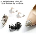 thumbnail image 2 of Metal High Heel Toe Protectors for Womens Pointed Shoes - Elegant Invisible Shoe Tip Covers for Scratches & Wear Protection, 2 of 8