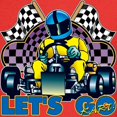 thumbnail image 3 of CafePress - Let's Go Kart! Kids Dark T Shirt - Dark T-Shirt Kids XS-XL, 3 of 4