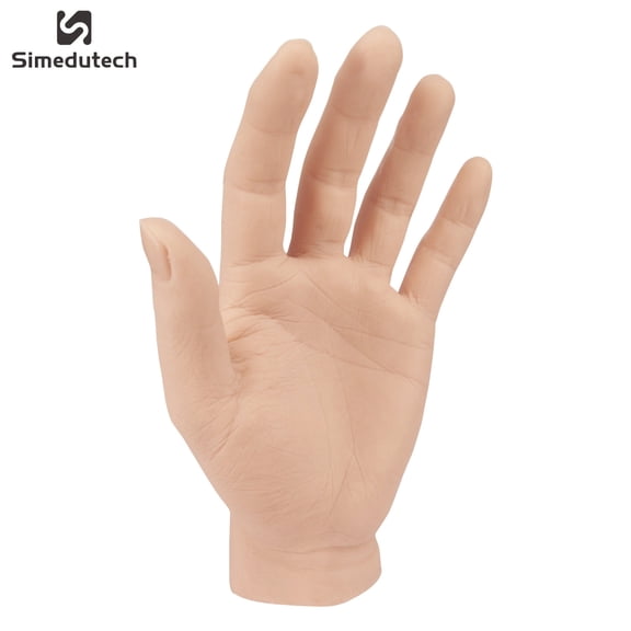 Simedutech Silicone Henna Tattoo Practice Hand Life Sized Fake Skin Hand Model  (Left Hand)