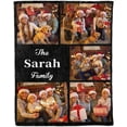 thumbnail image 3 of Custom Blanket with Photos Text Customized Blanket Personalized Flannel Throw Blankets for Adult Kid Birthday Christmas Halloween Fathers Mothers Valentines Day Gift 40x30inch, 3 of 6