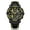 Yellow Black, variant on Luxury Men Sports Quartz Watches Silicone Big Dial Military Wristwatch Chronograph Waterproof