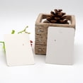thumbnail image 4 of EeaseMX 100 Uds. Tarjetas de exhibición de collar simples blancas en blanco y soporte para pendientes accesorios de joyería papel de embalaje, 4 of 7