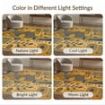 thumbnail image 7 of ODIKA 8'x10' Blue Gold Geometric Art Deco Design Washable Area Rug Abstract Patterns with Elegant Shapes and Lines Non-Shedding, Easy Care, for King Size Bedroom Under Bed, Master Suite, 7 of 7