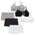 thumbnail image 2 of LYMAYTER Kids Girls Seamless Tag Free Underwear Set Comfort Fit Training Cami Bra and Regular Waist Briefs, 2 of 8