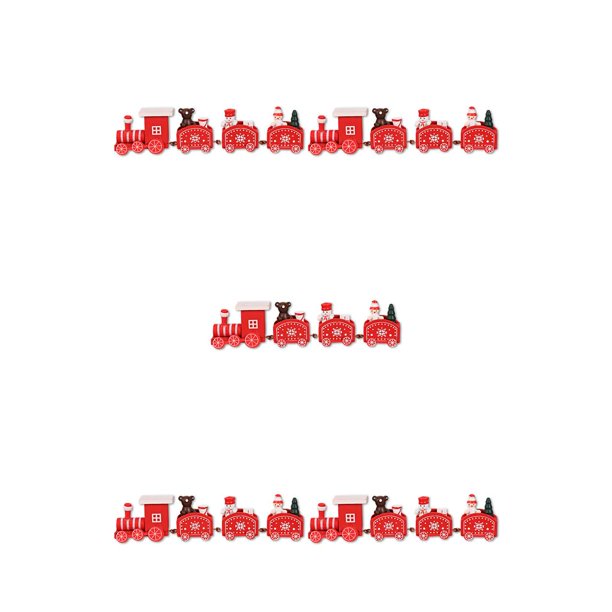 Kearding Decoración de tren de Navidad de madera, vehículos rústicos, juguete de camión, ornamento de de Festival clásico, regalo de Año Nuevo Type2 NO2 Kearding CBP159593