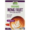thumbnail image 1 of NOW Foods - Organic Monk Fruit Zero-Calorie Sweetener - 70 Packet(s), 1 of 4