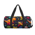 thumbnail image 2 of Fotbe Dinosaurs in Space Pattern Foldable Sports Gym Bag with Wet Dry Pocket, Ultralight Travel Bag, Large Capacity Duffel Bag, Splash Proof Carry on Bag, Overnight Bag, Weekender Bag, 2 of 8