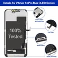 thumbnail image 2 of Kit completo de pantalla OLED FOOBONG para iPhone 13 Pro Max de 6.7 pulgadas, 2 of 7