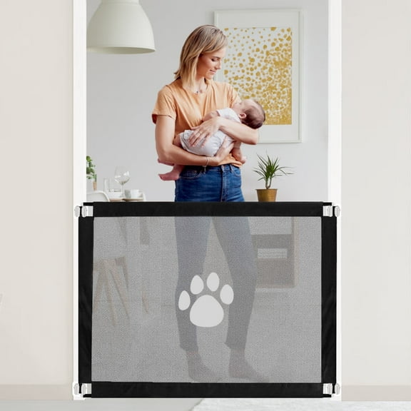 Dog Gate-Gate For Stairs31.5 Inches High/39.37 Inches Wide, Dog Gate For Stairs For Doorways, Stairs, Hallways, Indoor/Outdoor