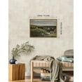 thumbnail image 6 of Drsoum 16x24in Landscape Wall Art Vintage Classical Village Painting Grassland Village Farmhouse Prints Room Decor - Natural Framed, 6 of 7