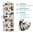 thumbnail image 2 of Brown Mushroom Plant White Pattern Hot Yoga Mat Towel Non Slip for Hot Yoga - Quick-Drying Yoga Mat Cover with 4 Corner Pockets with Travel Bag - Hot Yoga Towel Non Slip 70"x26", 2 of 6