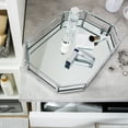 thumbnail image 5 of Home Details Octagon Large Cosmetic & Toiletry Vanity Mirror Tray 15x11, Chrome, 5 of 6