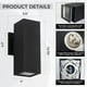 thumbnail image 2 of Aplique de Pared Exterior Cerdeco 27 cm Aluminio Negro Mate 110V-220V, 2 of 6