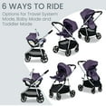 thumbnail image 3 of Britax Willow Grove SC Baby Travel System, Infant Car Seat and Stroller Combo with Base, Pindot Iris, 3 of 7